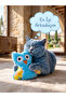 Cute Owl Plush Cat Toy - Soft Textured Biting and Catching Toy 12X12 cm - 3