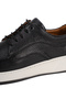 Men's Genuine Leather Casual Shoes Black Modern Casual Thick Sole Lace-Up Bologna - 7