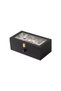 12 Drawer Leather Watch and Accessory Organizer Box with Glass Top |   Premium Watch Storage Box |   Cream, Brown, Black, Tan, Burgundy - 4