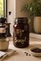 Amber Glass Jar with Locking Lid 1500 ml |   Airtight Silicone Sealed Storage Jar - 6