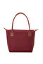 Giza Satin Large Size Women's Burgundy Shoulder Bag - 5