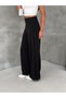 Women's Modal Fabric High Waist Pleated Detailed Wide Leg Palazzo Trousers