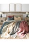 Atlas Battal Boy Muslin Bedspread & Quilt Set - Bordo - 2