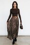PATTERNED PLEATED SKIRT - 3