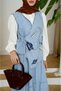 Women's Embroidered Vest Skirt Jeans Set - 4