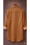 Single Pocket Detail, 100% Cotton Linen, Breathable, Light Textured, Button-Up Collar, Men's Linen Shirt - 3