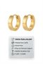 Unisex Classic Model Surgical Steel Hoop Earrings - 2