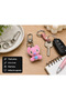 Pink Cute Creature Charm Keychain Plush Bag Ornament Gift Accessory