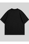 Unisex Cat and Bread Printed Oversize T-Shirt - 2