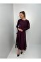Women's Long Sleeve Crop Top and Dress Two-Piece Set - 4