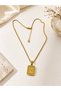 Letter N Necklace Gold Color Steel Non-Tarnish Letter Necklace