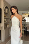 White U-Neck Dress with Slit on the Back - 8581 - 3
