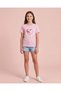 Senior Girls Pink Graphic Heart T-Shirt - 2