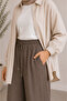 Muslin Fabric Wide Leg Trousers - 3
