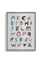 Animal Alphabet Kids Wall Art | Portrait Framed Canvas Print | Luxury Modern Decor for Kids Room - 2