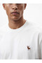 White Crew Neck Embroidered Men's T-Shirt - 4