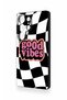 Samsung S25 Ultra Compatible Black Good Vibes Patterned Silicone Case - 3