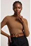 Elegant Women's Belt with Metal Accessories (3.5 cm) - 2
