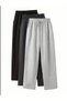 Set of 3/Pack Unisex Men'S/Women's Regular Fit/Comfortable Cut/Comfortable Fit Multi-Color Pipe/Straight Leg Sweatpants - 2