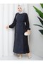 İpek Kupra Pearl Detailed Patterned Dress - 5