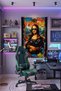 Mona Lisa Graffiti Design Wall Covering – Modern Decorative Quality Fabric Tapestry Wall Tapestry - 3