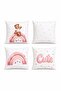 Cute Teddy Bear Patterned 4-Piece Kids and Baby Pillowcase Set - 3