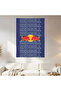 Red Bull Typography Wall Covering Wall Tapestry First Quality Satin Fabric Poster - 2