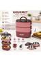 3-Layer Leak-Proof Lunchbox – Portable Food Storage Container |   Large Volume Nutrition Container with Locking Lid - 2