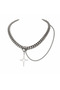 Virello Star Figured 316L Stainless Steel Thick Chain Women's Necklace Gift - 3