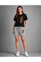 T-Shirt Shorts 2-Piece Combination Thin Summer Sweat-Absorbing Leopard Heart Printed Women's / Girls' Model