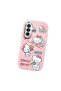 Samsung Galaxy A26 Compatible Case Camera Protector Pink Silicone Couple Phone Case with Kitty Pattern - 3