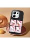 Redmi Note 13 4g Compatible Case with Camera Protector Black Silicone Couple Phone Case with Kitty Pattern - 2