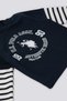 Navy Blue Arm Detail Baby Set of 2 - 2