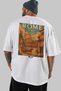 Rome Italy 2 White Oversize Country City Back Printed Unisex T-Shirt 100% Cotton Premium - 5