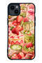 iPhone 14 Plus Strawberry Matcha Fantasy Design Glossy Phone Case