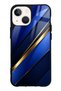 iPhone 13 Mini Glossy Phone Case with Sapphire Gold Edge Design
