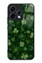 Oppo Reno 15 Emerald Lucky Clover Design Glossy Phone Case