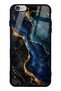 iPhone 6 Plus Midnight Sapphire Marble Design Glossy Phone Case