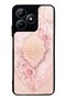 Realme C53 Glossy Phone Case with Blush Ottoman Rose Design