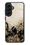 Samsung A56 Golden Leopard Bow Design Glossy Phone Case