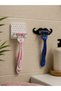 Set of 2 Minimal Plastic Razor Hangers – Women's & Men's Razor Wall Hanger – Self-Adhesive Razor Holder - Biyik Model
