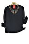 Plus Size Crinkle -Shile Cloth -Amazingly Worked Bluz - 2