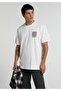 Relaxed Fit Round Neck Plain Men's White Short Sleeve T-Shirt