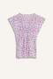 Round Neck Gathered Waist Patterned Poncho for Girls I3216A826Sm - 3