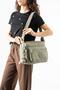 Women's Light Mink Shoulder Bag, Multi-Compartment Strap Crossbody Bag, Lightweight Original Crinkle Waterproof Fabric, 33X23X12Cm