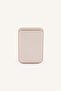 Magsafe Unisex Faux Leather Beige Card Holder I6568Axns