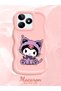 Realme C51 Compatible Case Camera Protector Pink Silicone Couple Phone Case Kuromi Pattern - 2