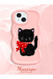 iPhone 15 Compatible Case Camera Protector Pink Silicone Couple Phone Case Cat Pattern - 2