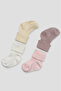 Newborn Baby Girl Basic Premium Cotton Booties Socks Set - 2