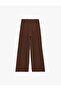 Straight Fit Pleated Belted Wide Leg Pants - 6